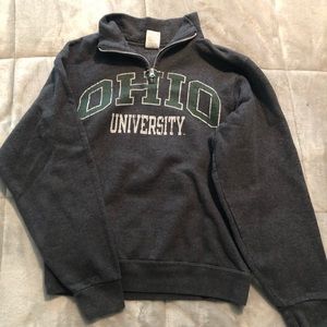 Ohio University quarter zip sweatshirt
